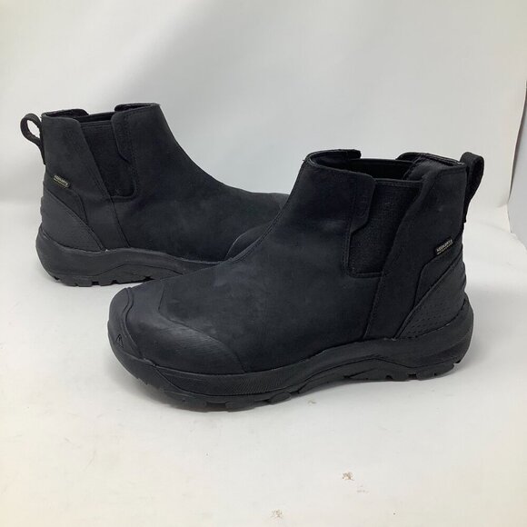 NEW Keen men's Revel IV Waterproof Chelsea boots size 10 43 black leather pullon - Picture 9 of 9
